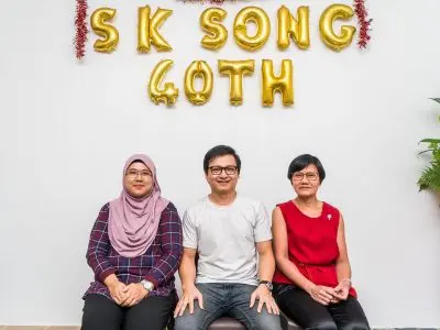 Reception area at S.K. Song Taman Pelangi law office